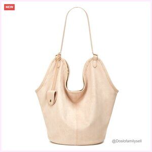 Large Slouchy Suede Hobo Tote Bag Shoulder Handbag Satchel Purse